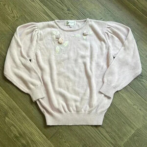 🔥BARBRA Sue🔥 |  Lavender purple/blush pink vintage knit sweater